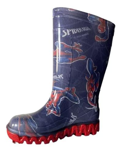 Botas De Lluvia Marvel Spiderman Nene Niño Original