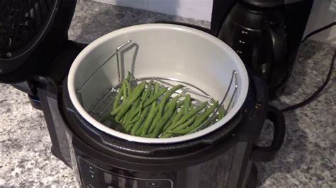 Ninja Foodi Steaming Green Beans Youtube