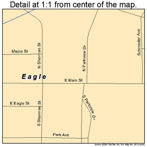 Eagle Wisconsin Street Map 5521425