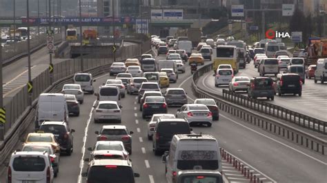 Son Dakika Stanbul Da Trafik Yo Unlu U