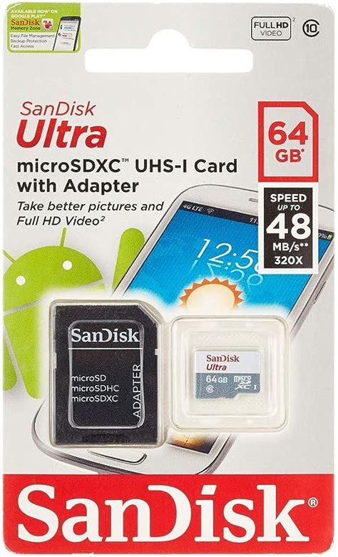 Sandisk Ultra Microsdxc Uhs I Gb Speicherkarten Grau Wei Micro