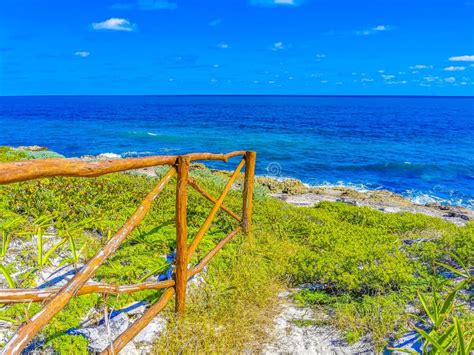 Beautiful Tropical Natural Beach Paradise Panorama Contoy Island Mexico