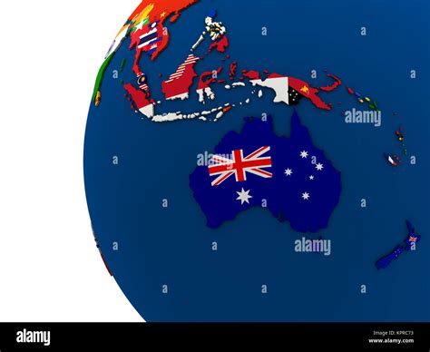 Australasia map hi-res stock photography and images - Alamy