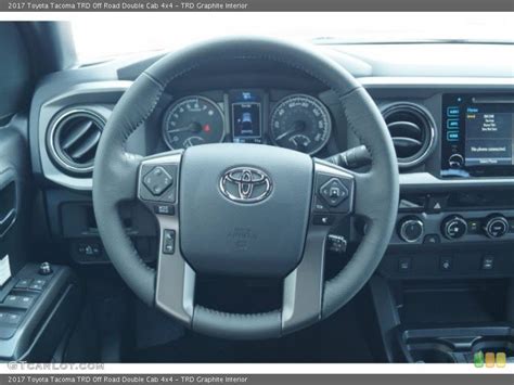 Trd Graphite Interior Steering Wheel For The 2017 Toyota Tacoma Trd Off Road Double Cab 4x4