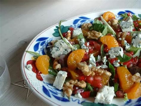 Ensalada De Granada Y Queso Azul Receta Petitchef