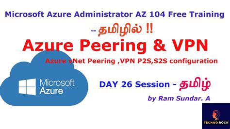 Azure Administrator Az Day Azure Vnet Peering Azure Vpn P S