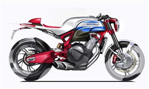 Mv Agusta S A Futurist Concept Of Tech Retro Cafe Racer Motorcycle