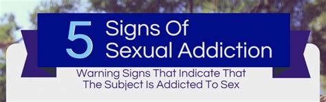 Signs Of Sexual Addiction Infographic Star Guides Wilderness Therapy