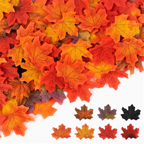 Lot De Fausses Feuilles D Automne D Coration De Table D Automne