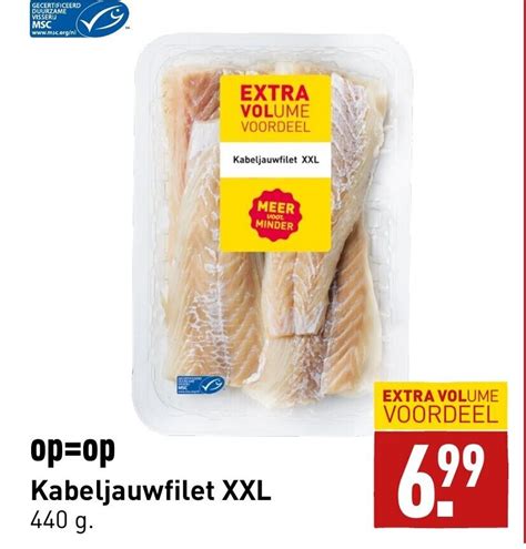 Kabeljauwfilet XXL 440g Aanbieding Bij ALDI