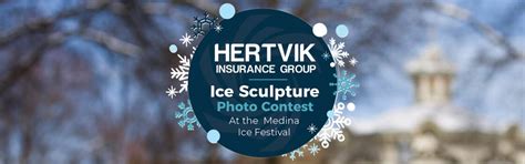 Hertvik Sponsors Carving at Medina Ice Festival | Medina, OH