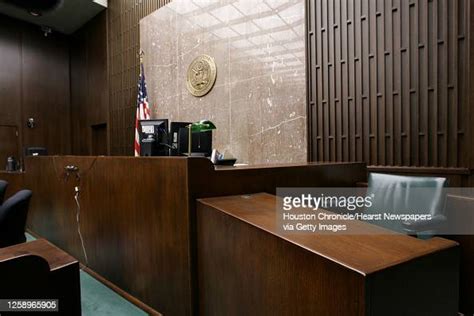 The Witness Stand Inside Judge Sim Lakes Courtroom At The Robert