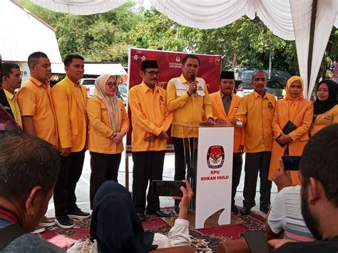 Optimis Raih Kursi Dpd Ii Golkar Rohul Daftarkan Bcad Riaunet