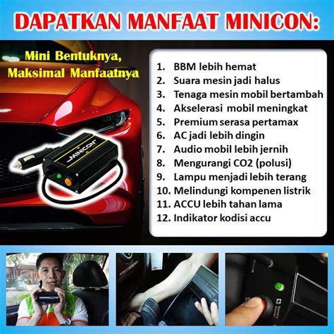 Jual Minicon Penghemat Bahan Bakar Stabilizer Mobil Accu Volt