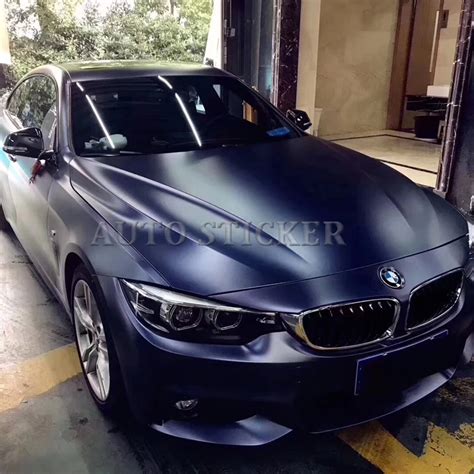 Luxury Pearl Metal Midnight Blue Metallic Satin Vinyl Wrap For Car Wrap Covering With Bubble