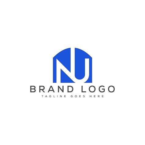 Premium Vector Letter Nu Logo Design Vector Template Design For Brand