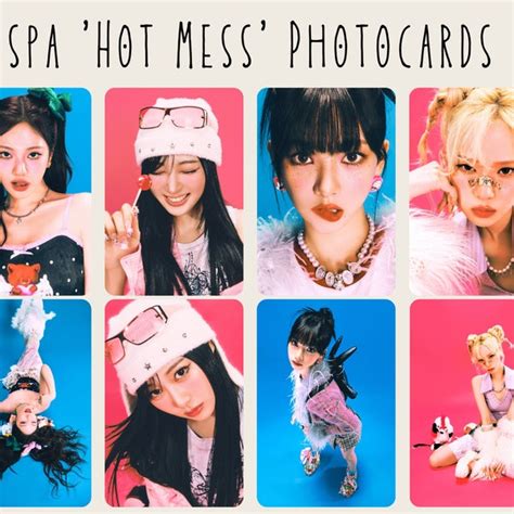 Hot Mess Aespa Photocards Etsy