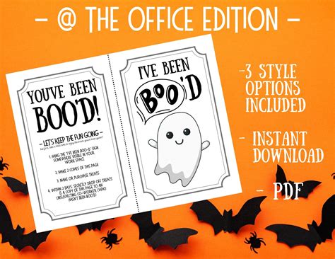 YouVe Been Booed Office Printable - Free Printable Worksheets for Fun