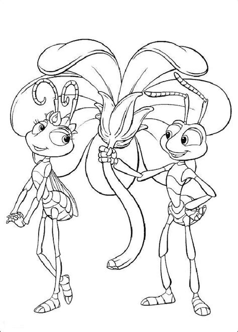 flik  atta coloring pages