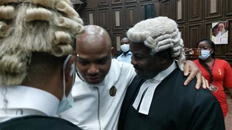 IPOB Despite Courts Order Nnamdi Kanu Attends Trial In Same Clothes