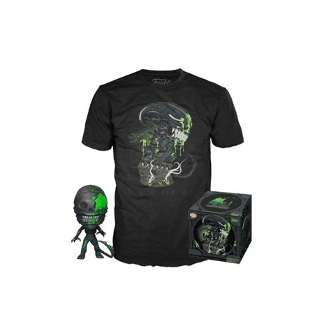 Camiseta Pop Tees Set De Minifigura Y Camiseta Th Xenomorph