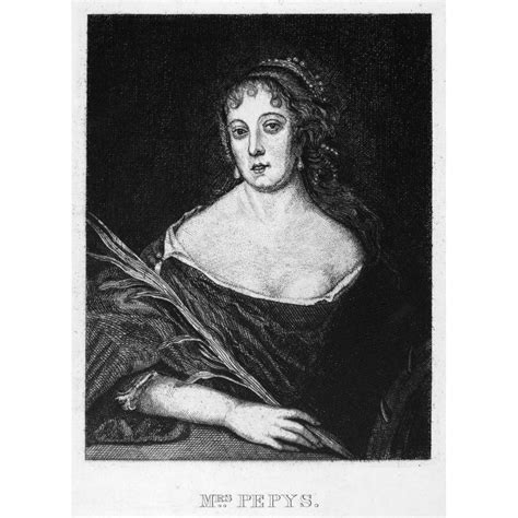 Elizabeth St Michel Pepys N(1640-1669) Wife Of The English Diarist ...