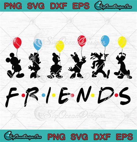 Disney Mickey Mouse And Friends SVG PNG EPS DXF Disney Friends SVG