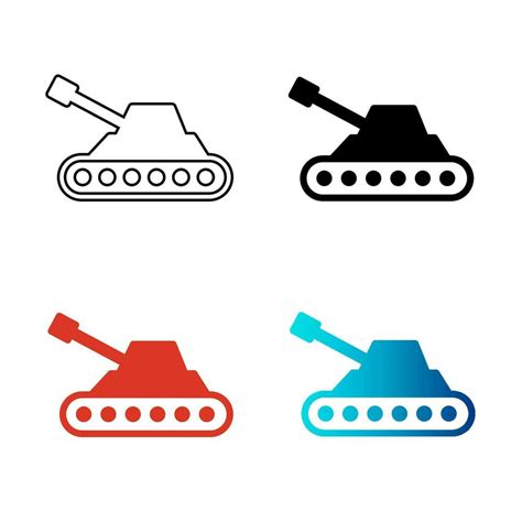 Abstract Military Tank Silhouette Illustration 25841425 Vector Art at ...