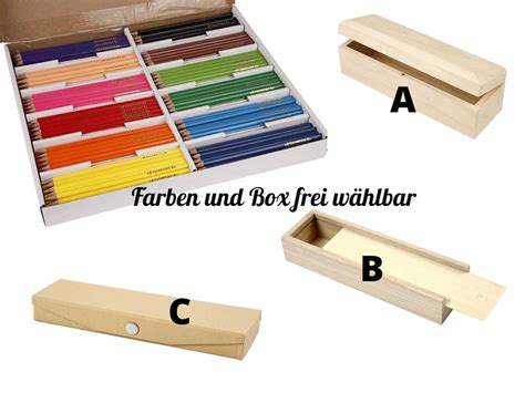 Wooden Pencil Box For Up To 12 Pencils Triangle Jumbo Colortime Colored