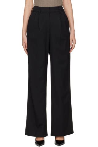 Black Celeste Trousers By Beaufille On Sale