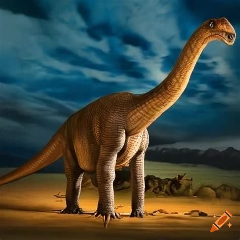 Realistic Illustration Of A Diplodocus Dinosaur On Craiyon