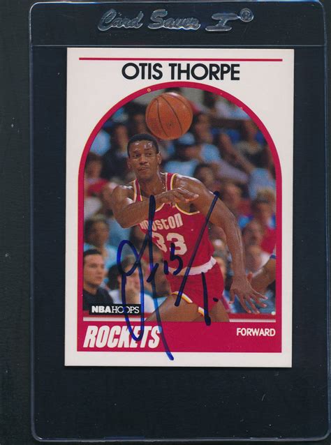 1991 Fleer Ultra 265 Otis Thorpe Rockets Signed Auto D9576 EBay