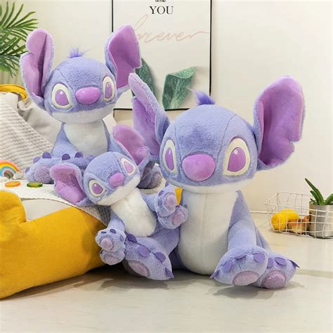 Poup Es En Peluche Violet Can O Stitch Pour Enfants Figurine Disney