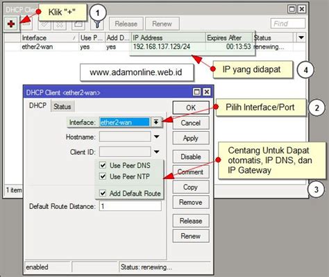 Cara Setting Mikrotik Sebagai Dhcp Server Nana Nur Vita Sari