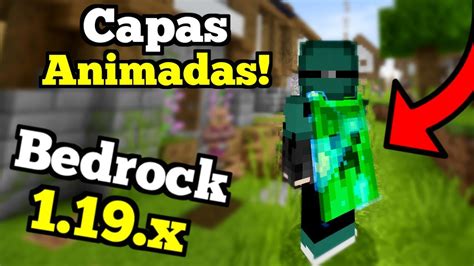 Capas ANIMADAS En Minecraft Bedrock 1 19 X Como Tener Capas