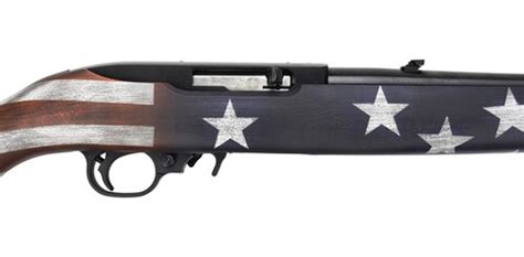 Ruger 10 22 Rifle American Flag Cerakote Satin Black Barrel Impact Guns