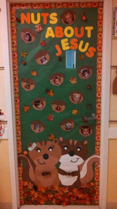 Nuts About Jesus Door For A Christian Door Decorations Classroom