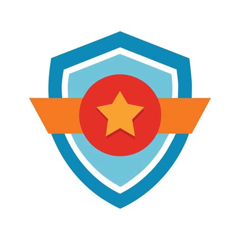 badge flat icon illustration  white background  vector art