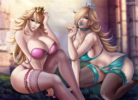 Hentai Busty 2 Girls Artist Logo Big Breasts Blonde Hair Blue Eyes