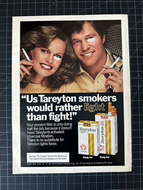 Vintage 1979 Tareyton Cigarettes Print Ad Etsy