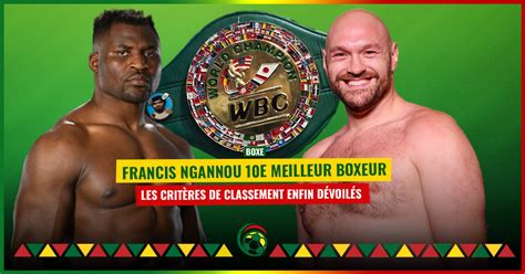 Francis Ngannou 10e Meilleur Boxeur Le Patron De La Wbc Dévoile Enfin