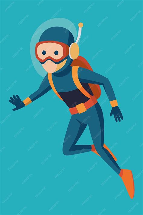 Premium Vector | Exploring the Depths Skills and Techniques of a Diver