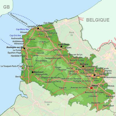 Carte De La C Te D Opale C Te D Opale Et Baie De Somme Touquet