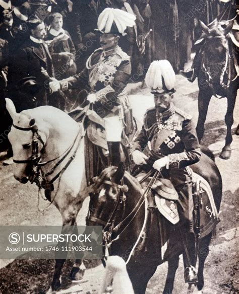 Photograph Of King George V And Kaiser Wilhelm Ii Of