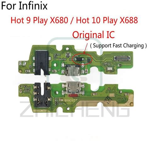 For Infinix Hot Play X X X B X C With Full IC USB Charging Port Board Flex Cable
