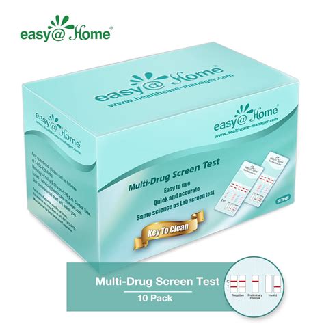 Easy Home 5 Panel Instant Urine Drug Test Edoap 754 10 Pack