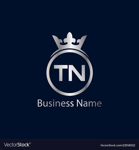 Initial Letter Tn Logo Template Design Royalty Free Vector