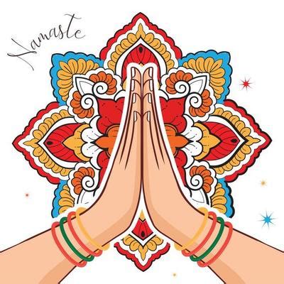 Namaste Vector Art, Icons, and Graphics for Free Download