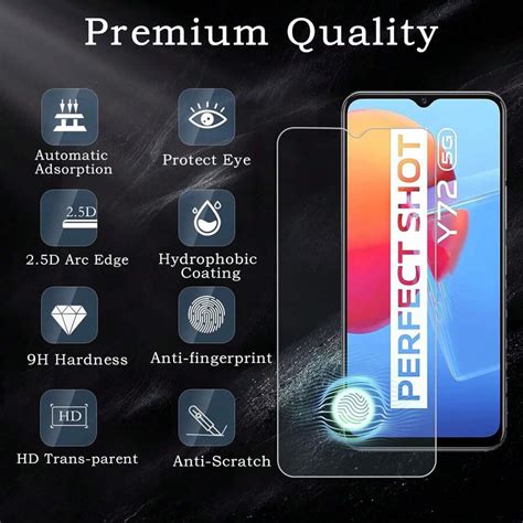 Pack H Tempered Glass Film Anti Scratch Hd Clear Compatible For