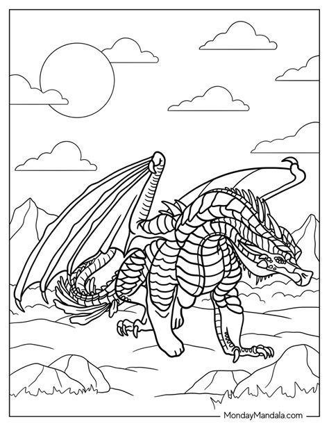 Wings Of Fire Coloring Pages Free Pdf Printables